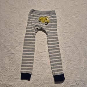 Baby Boden unisex 3-4 years gray with dump truck tush sweater tights GUC